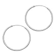 Silver 30Mm Hoop Earrings