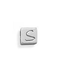 MMA Silver - Oxidized s Cube Bead