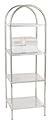 Wenko 12306100 Exclusiv Haushalts- und Badregal - mit Rundbogen, 4 Ablagen, 34 x 37 x 115 cm, Chrom