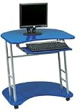 Rolling Student Desk - Cobalt Blue