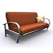 American Furniture Alliance Evolution Futon Frame Full, Pewter