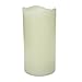 Sterno Home 6-Inch Tall Cream Inglow Flameless Rustic Pillar Vanilla Scented Candle with 5-Hour Time