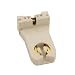 Leviton 13357-N Medium Base, Bi-Pin, Standard Fluorescent Lampholder, Tall Profile, Slide-On, Turn-Type, Quick-Connect 18AWG Solid Or Str. Tinned, White