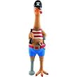 Westminster Pet 80527-1 Ruffin It Captain Jack Chicken Dog Toy