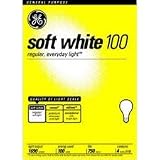 GE 41036 100-Watt A19, Soft White, 4-Pack