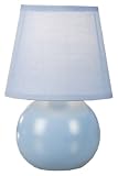 Review Normande Lighting HE1-1152-BL / Normande HE1-1152-BL Smitty Table Lamp, each, Blue ceramic base.