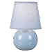 Normande HE1-1152-BL Smitty Accent Lamp, each, Blue ceramic base.