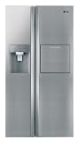LG GS9166AEJZ Side by Side / A++ / 0.94 kWh / Kühlen: 412 Liter / Gefrieren: 205 Liter / Brushed Steel / Eis-, Crushed Ice- und Wasserspender / Barfach (mit Easy Open Mechanismus)