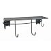 SCHULTE 7115-5602-50  Shelf with Hooks, Granite Gray