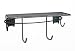 SCHULTE 7115-5602-50 Shelf with Hooks, Granite Gray
