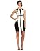 Jax Women's Cotton Dress, Black/Pearl, 14