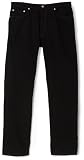 Levis Mens 505 Big & Tall Straight Fit Jean, Black, 44x32