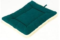 Reversible Cotton/Sherpa Pet Bed, Hunter, Xsmall