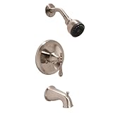 Fontaine Narbonne Tub, Valve & Shower Head Set, Brushed Nickel - FF-NARTS-BN