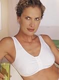 Frances Front Closure Leisure Soft Cup Bra - White, Size L(40/42), Cup: A/B