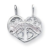 Sterling Silver Mother/Daughter Break apart Charm