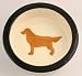Melia Golden Retriever Design Ceramic Dog Bowl-MEDIUM