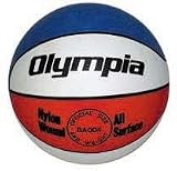 Sporting Goods : Budget Basketball - Olympia Deluxe, Red/White/Blue Official - Equipment