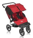 Baby Jogger City Classic Double Stroller, Red & Black