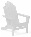 Cape Cod Plastic Adirondack Chair - White (White) (40.5H x 29.5W x 35D)