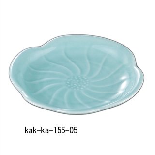 和食器 まごころ 新海青磁 梅型取皿 158mm 注文数:12