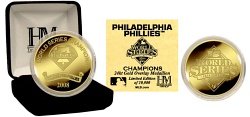 Buy Philadelphia Phillies 2008 World Series Champions 24kt Gold Overlay Coin by Highland Mint