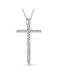 Bling Jewelry Classic Christian Cross Pendant Necklace 925 Sterling 16 inches