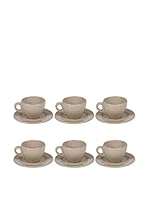 SCANDI CHIC Set Taza de Té con Plato 6 Uds.