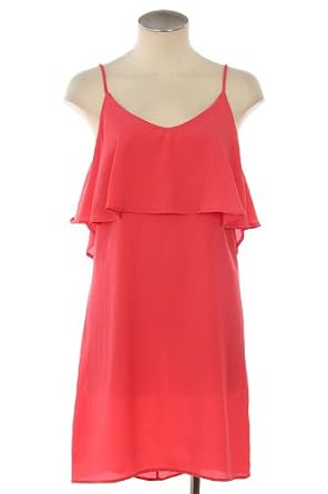 LOW BACK RUFFLE CAMI DRESS