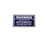Security Decal - WARNING Protected By Automatic Alarm System Sticker. Security Sticker. Increase Security Whether you have a system or not, no one Will know but you!