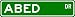 ABED Street Sign ~ Personalized Family Lastname Sign ~ Gameroom, Basement, Garage Sign Novelty** METAL ALUMINUM