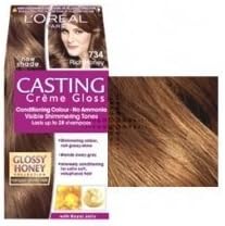 L'Oreal Casting Creme Hair Colouring Gloss 734 Glossy Honeys - Rich Honey kit by