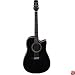 Jasmine by Takamine ES31C Dreadnought Cutaway Acoustic-Electric Guitar (Black)