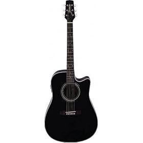 Takamine ES31C Jasmine Cutaway Acoustic Electric Guitar (Black)