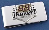  : Dale Jarrett # 88 Pewter Money Clip NASCAR