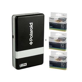 Polaroid PoGo, Instant Mobile Printer Kit, With additional Pack of Polaroid PoGo ZINK Photo Paper (2 x 3) 50 Sheet Pack by