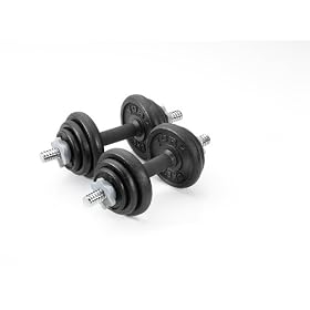 York 20kg Cast Iron Dumbell Set