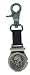 Nemesis #B3180P Pirate Skull Double Sword Clip On Watch