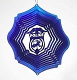 Police Badge 12 inch Wind Spinner