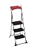 Cosco World's Greatest Pinnacle Three-Step Steel Platform Work Deck, Black/Red #11-480BKR1