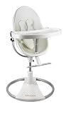 fresco bloom contemporary highchair - coconut white (leatherette) NEW STYLE SEAT PAD