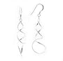 Curley Cue Twisted Spiral Sterling Silver Hook Earrings