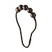 InterDesign Shower Curtain Rollerz, Bronze, Set of 12
