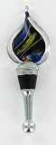Optic Carved Glass Wine Bottle Stopper Barware