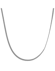 14 Karat White Gold 1.6-mm Hollow Flat N Chain (18 Inch)