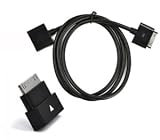 Bluecell Black Dock Extender 30-Pin Converter , Black Color Sync Extension Cable for iPhone 4, iPod ,iPad 2 3