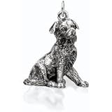 Border Collie Dog - Dog Lover 6 Charms Keychain by Little Gifts