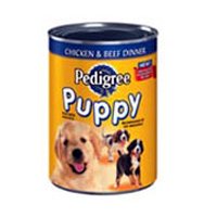 Pedigree Can Puppy Food Chicken & Beef 13.2oz Case(24)