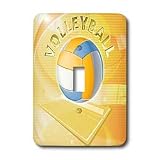 Boehm Graphics Sports Volleyball - Volleyball - Light Switch Covers - single toggle switch