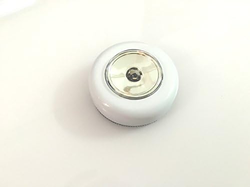 Hugston Battery-Powered Wireless Stick-on Touch Tap Lamp Light Push Light, LED Night Light for Closets, Attics, Garages, Car, Sheds, Storage Room Tap lights